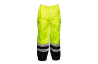 Black Bottom Rainwear Safety Pants  - Orange & Lime