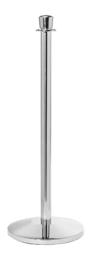 Flat Top Stainless Steel Stanchion Post w/ Slopped Base