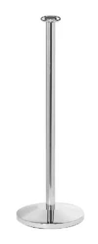Flat Top Stainless Steel Stanchion Post w/ Dome Base