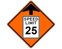 Speed Limit (RUS) Roll-Up Sign