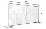 6’x12’ Chain-Link Temporary Fence | Inline