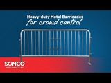 8 ft Metal Barricade | Powder Coated Black