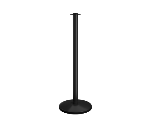 black-flat-top-stanchion-post-sloped-base
