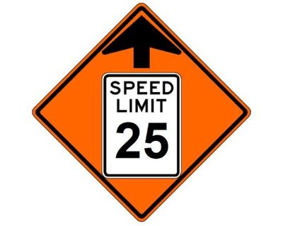 Speed Limit (RUS) Roll-Up Sign